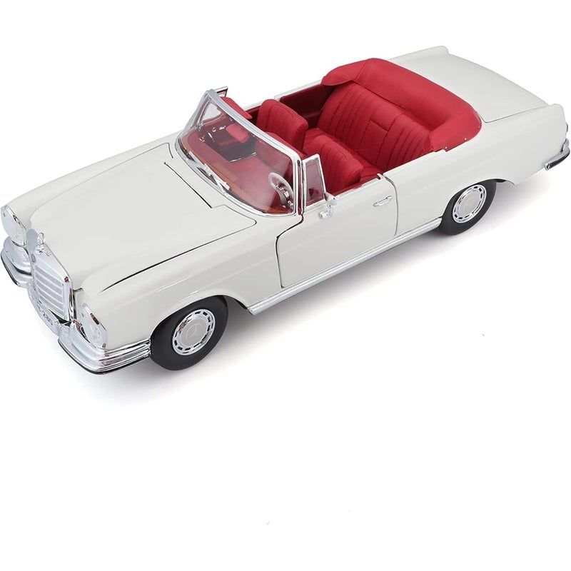 مايستو سيارة مرسيدس بنز 280 اس اي موديل 1967 مقياس 1/18 - كريمي - 31811 - Image 4