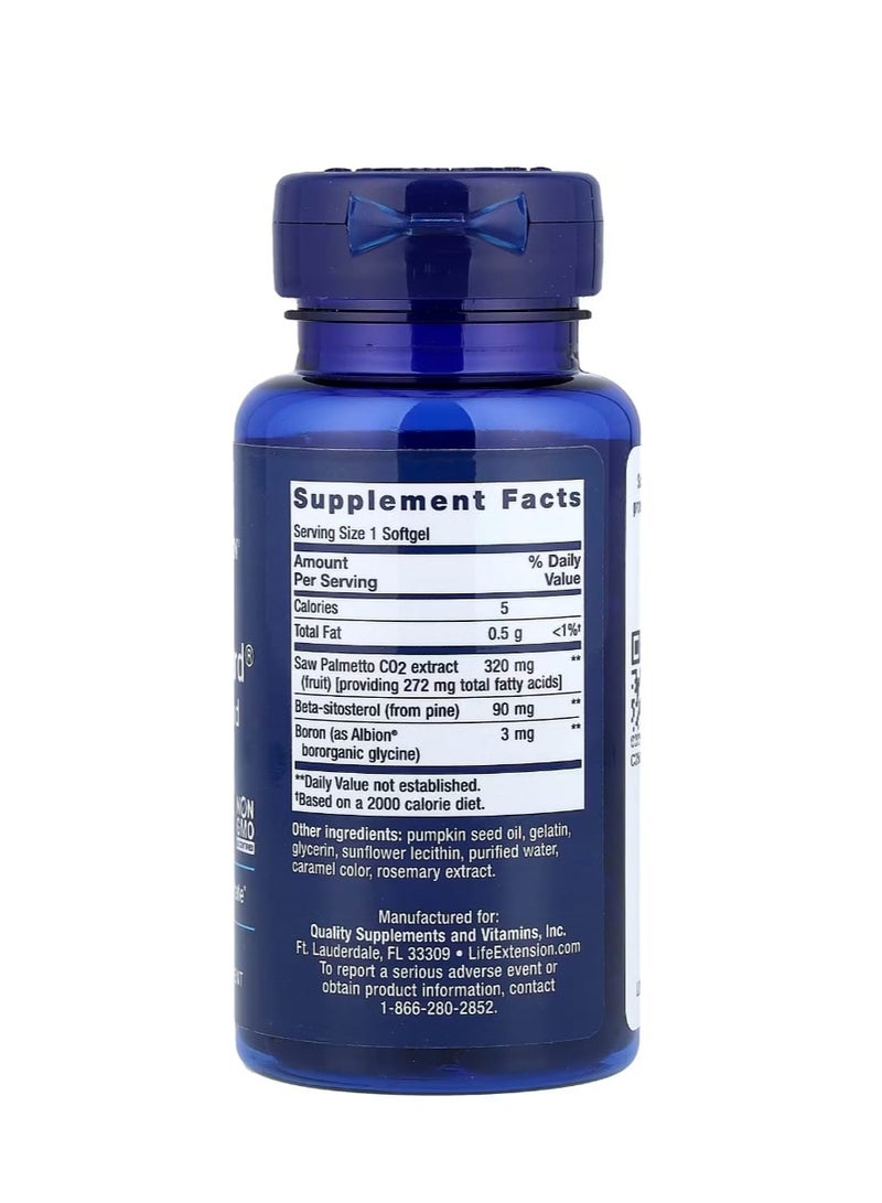 Life Extension PalmettoGuard Saw Palmetto and Beta-Sitosterol 30 Softgels - Image 2