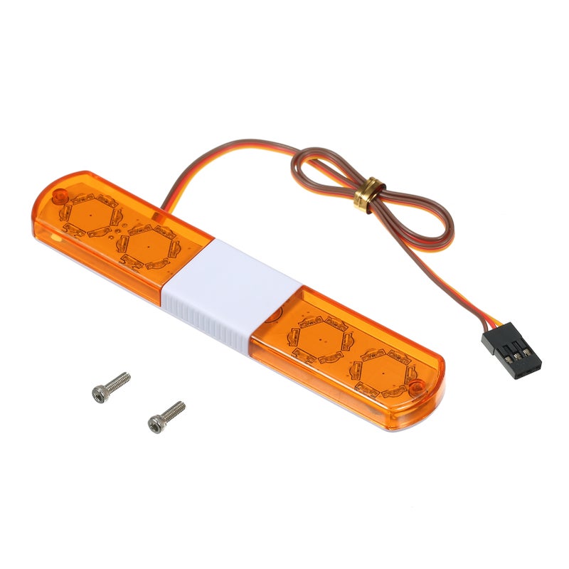 RC Car Lights: Yellow LED Lights - Exquisite Workmanship Simulated Lighting for WPL D12 Drift Off-road Car Night Driving - Image 1