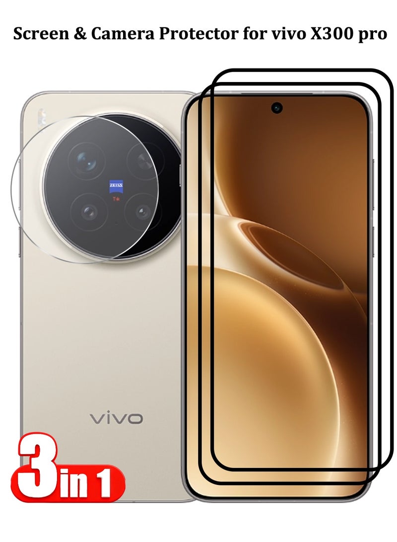 CoomBe 3 in 1 vivo X300 pro Screen & Camera Protector - High Transparency Full Coverage Shield for Scratch & Impact Protection - Image 1