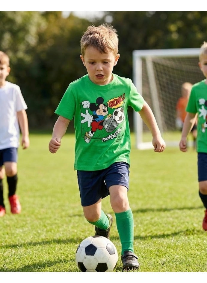 ميكي ماوس تي شيرت ديزني ميكي ماوس بوي100%قطن - Image 2