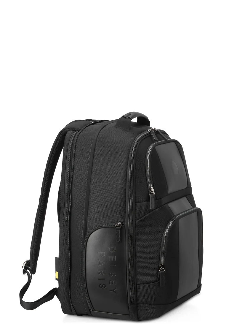 DELSEY Paris Wagram 2 Compartment Backpack Laptop 17.3Inch Black