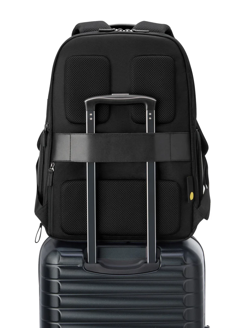 DELSEY Paris Wagram 2 Compartment Backpack Laptop 17.3Inch Black