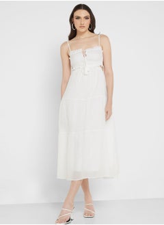 Cutout Back Detail Strappy Dress