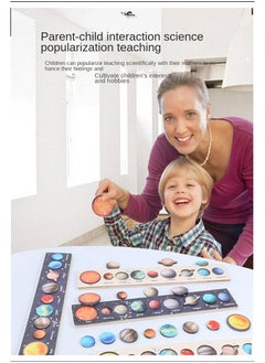 Y&D Children's Cognitive Universe Solar System Eight Planets Wooden Puzzle Matching Toy  - Image 5