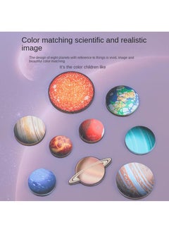 Y&D Children's Cognitive Universe Solar System Eight Planets Wooden Puzzle Matching Toy  - Image 2