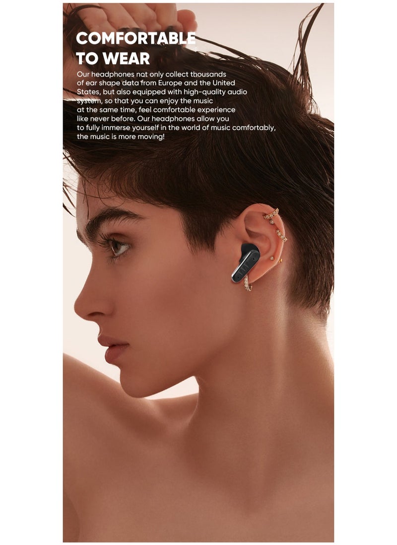 Youque - TWS In-Ear Bluetooth 5.4 Wireless Earphones,LCD Digital Display Noise Reduction Wireless EarBuds for IOS and Android - Image 1
