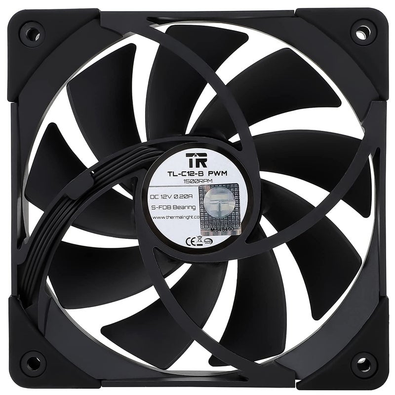 Thermalright TL-C12015B 120mm Slim Fan, 15mm Thick, PWM Control, 1800RPM, High Performance Slim Fan - Image 3
