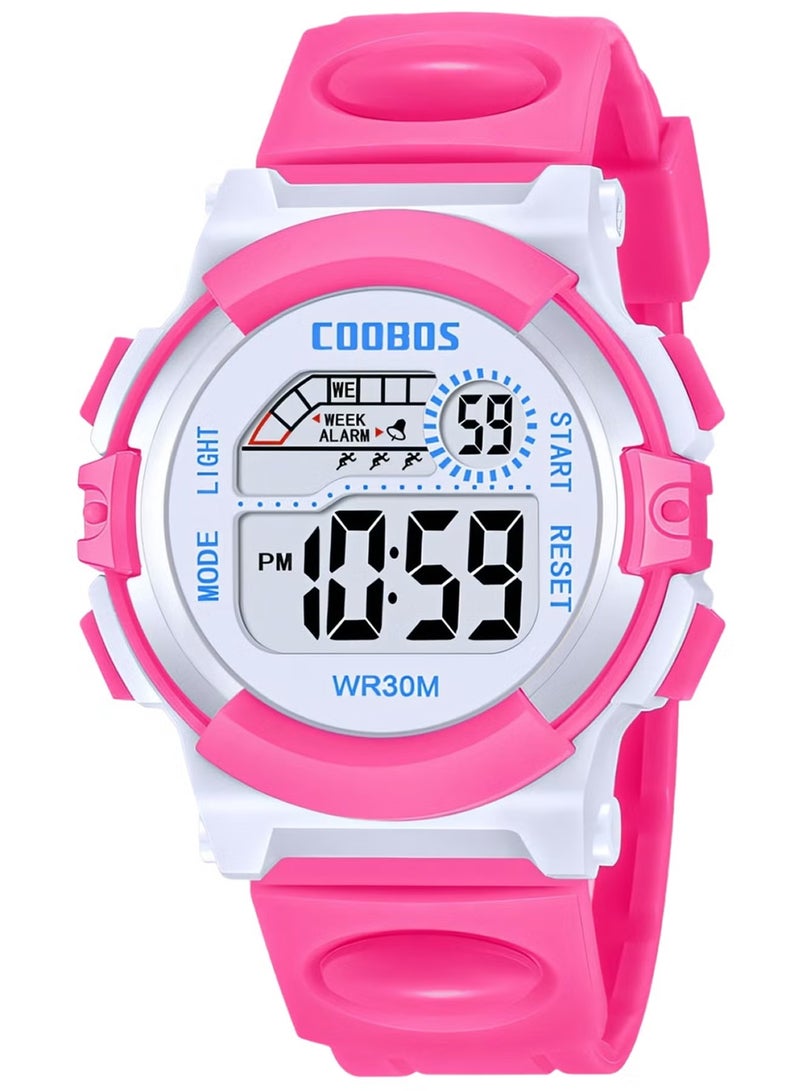 Coobos Kids' Water Resistant Rubber Digital Watch - Image 1