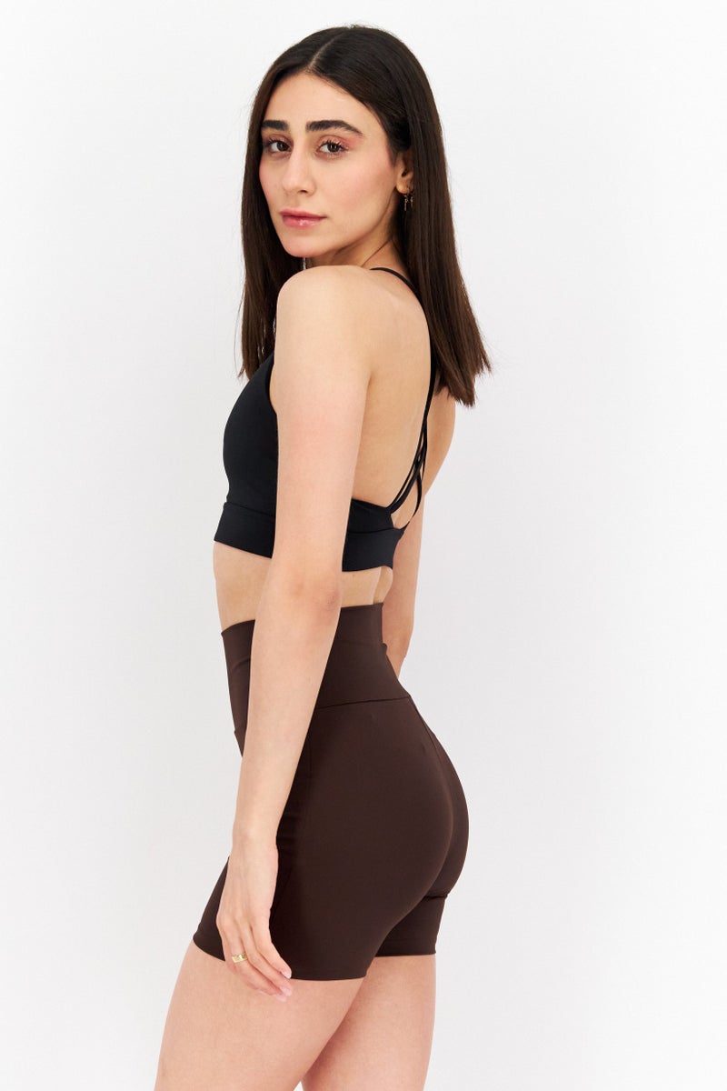 Nike Women Lightly Padded Sleeveless Training Sports Bra, Black - Image 3