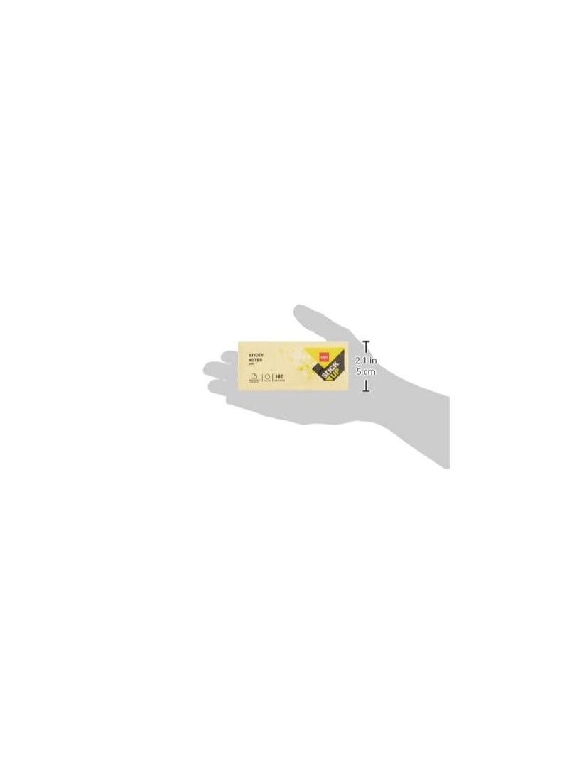 Deli 36 دفتر ملاحظات لاصقة من دلي 38x51 مم 1.5''x2'' أصفر - Image 5