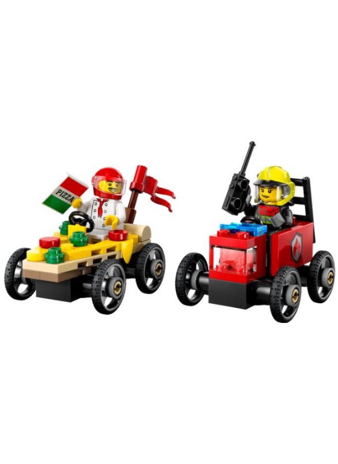 LEGO Pizza Vs Fire Race Building Set  - Image 3