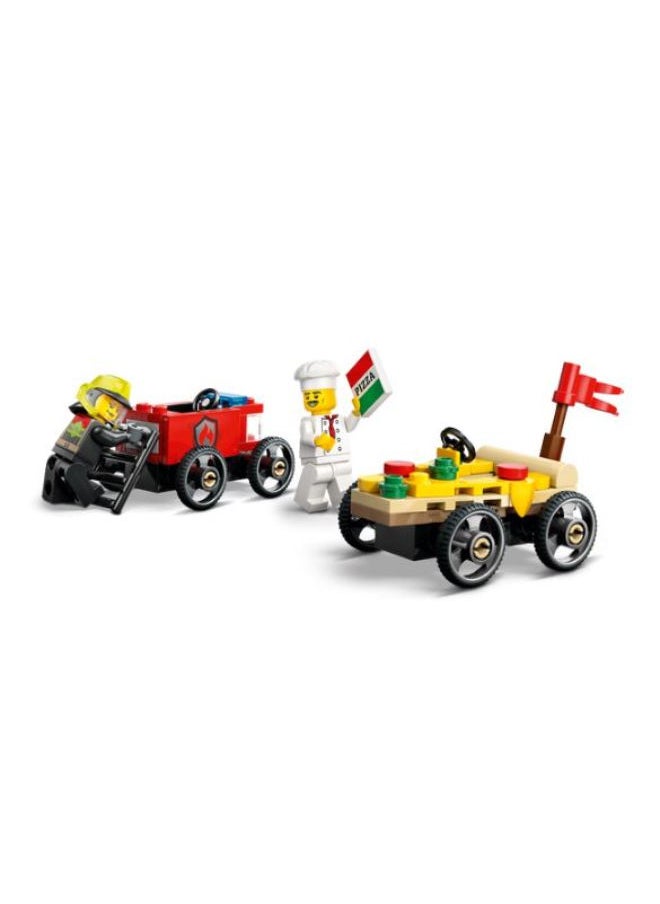 LEGO Pizza Vs Fire Race Building Set  - Image 4