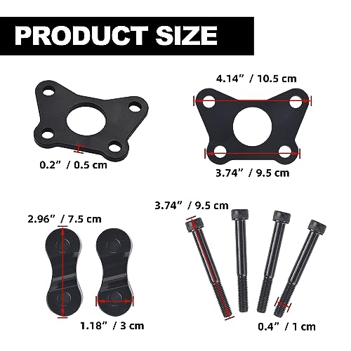 Hutexico Handlerbar Riser for the Can-Am Spyder F3 (All Years) & RT (2020+), Adjustable Aluminum Handlebar Riser Kit For Can-Am RT/F3 Accessories Easy to Install - Image 2