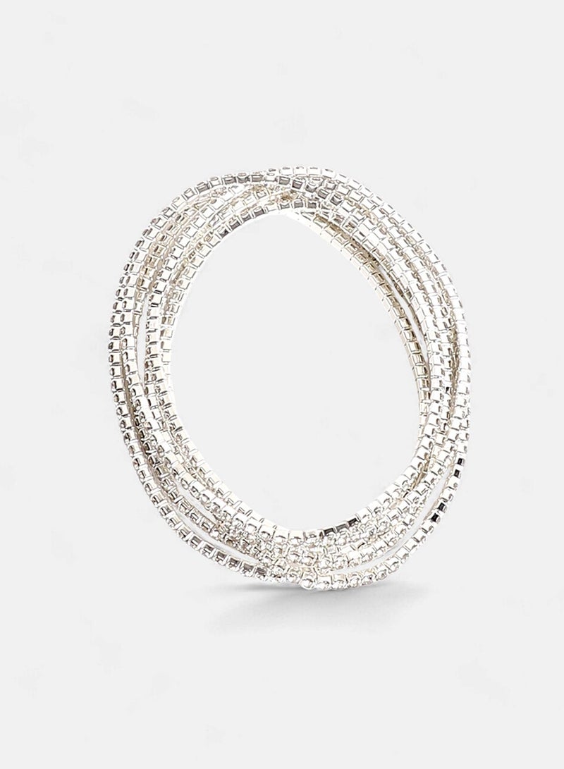 SOHI Stones Studded Wraparound Artificial Bracelet Jewellery - Image 1
