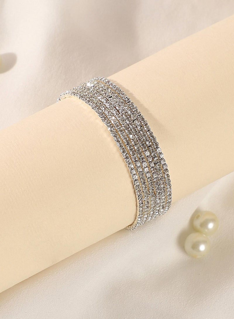 SOHI Stones Studded Wraparound Artificial Bracelet Jewellery - Image 2