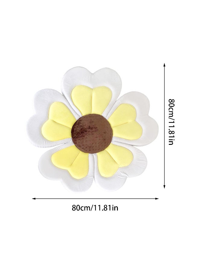 زيريفام سجادة حوض استحمام للأطفال بتصميم زهور، وسادة استحمام ثابتة للأطفال، حوض استحمام آمن مانع للانزلاق، سجادة لعب إبداعية للأطفال من عمر 0 ​​إلى 12 شهرًا، خالية من مادة BPA، مناسبة لحديثي الولادة، حوض المطبخ، الدش، حوض الاستحمام - Image 5