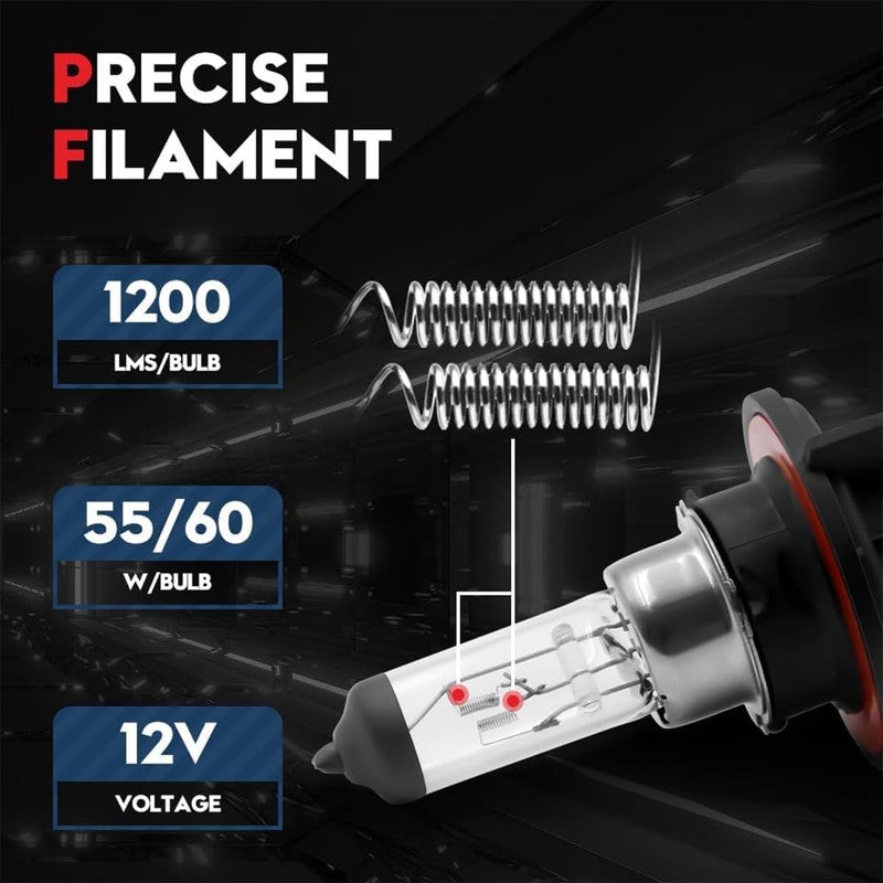 H13 Halogen Headlight Bulb 12V 60/55W Dual Beam, Super Bright Quartz Glass Lamp, OEM Plug and Play Replacement, Long Life Automotive Headlight for Enhanced Night Visibility - Image 5