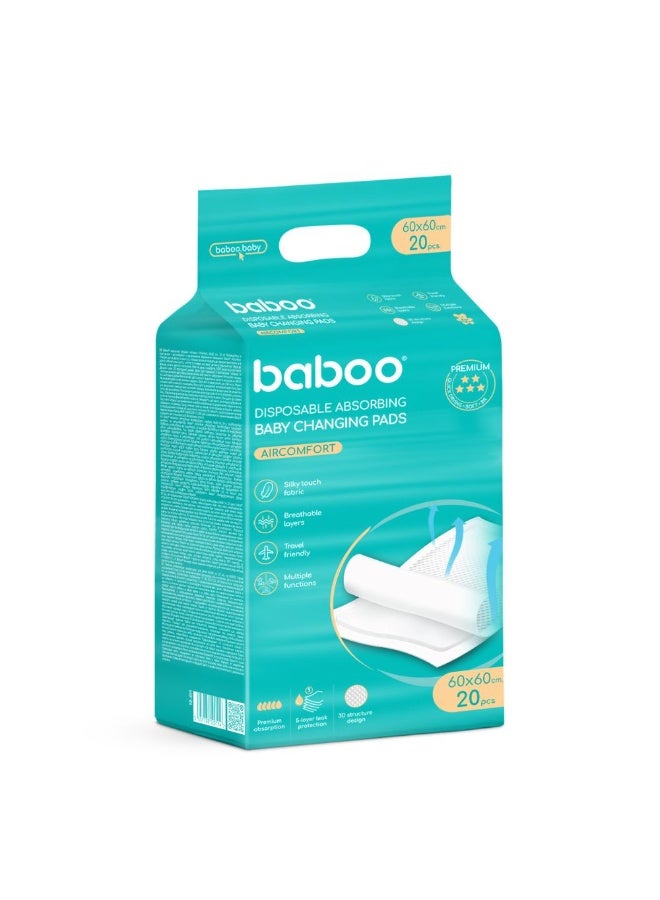 Baboo - Disposable Absorbing Changing Pads AirComfort - 60x60 - 20pcs - Image 4