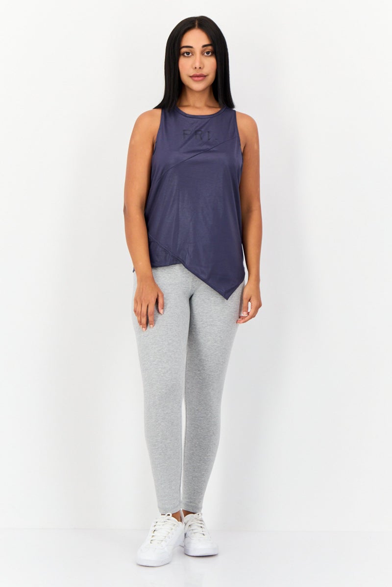 Reebok Women Sportswear Fit Sleeveless Tank Top, Metallic Navy - Image 4