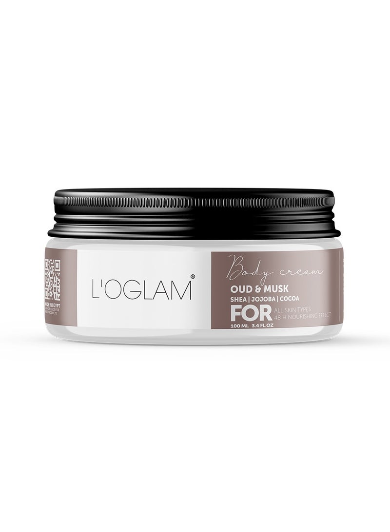 L'OGLAM Oud & Musk Body Cream - Image 1