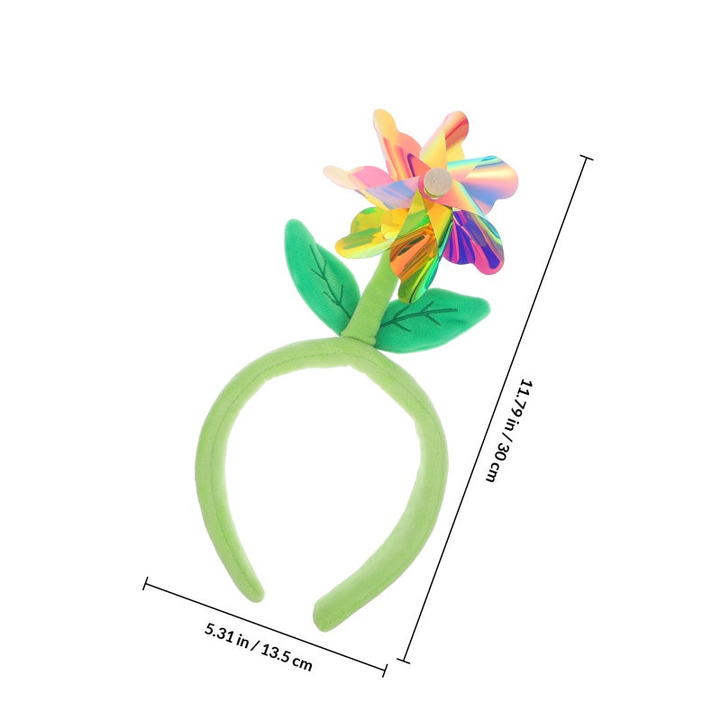 Cartoon Headband Women Face Washing Hairband Windmill Flower Headpiece Cute Hair Hoop - Image 2