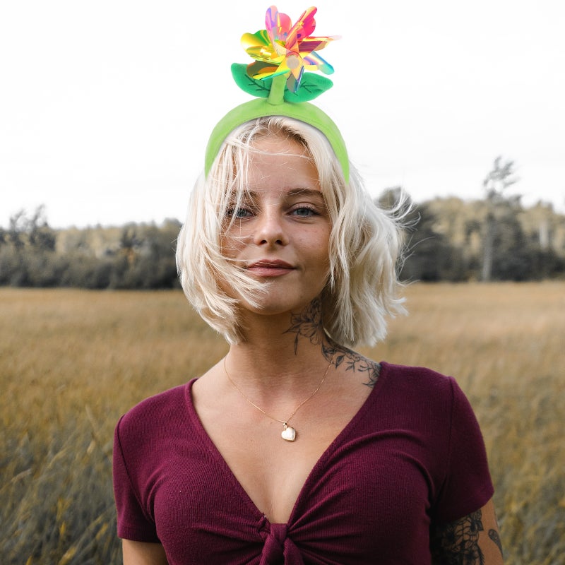 Cartoon Headband Women Face Washing Hairband Windmill Flower Headpiece Cute Hair Hoop - Image 3