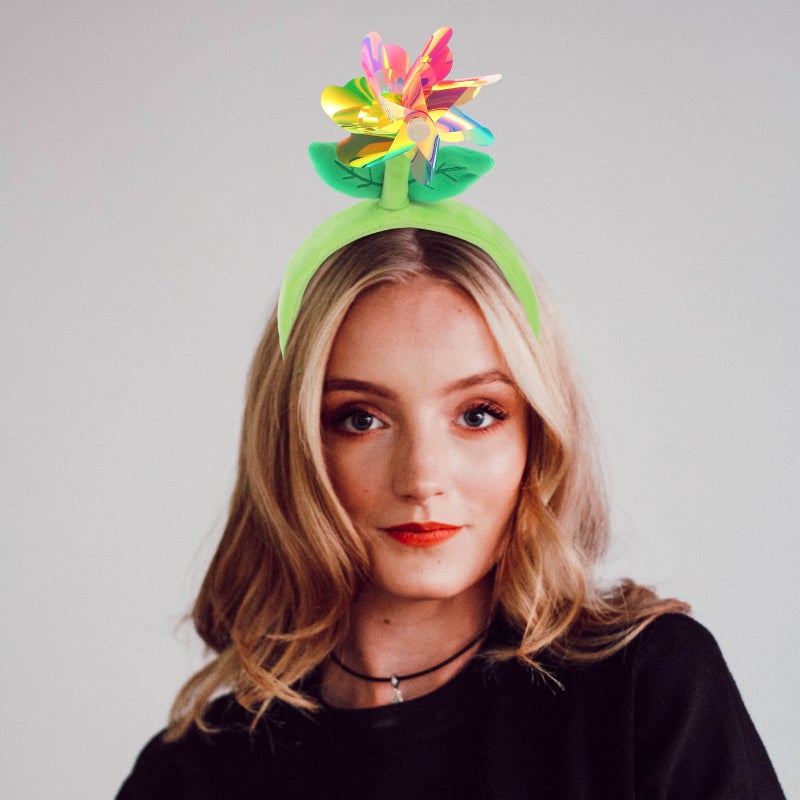 Cartoon Headband Women Face Washing Hairband Windmill Flower Headpiece Cute Hair Hoop - Image 4