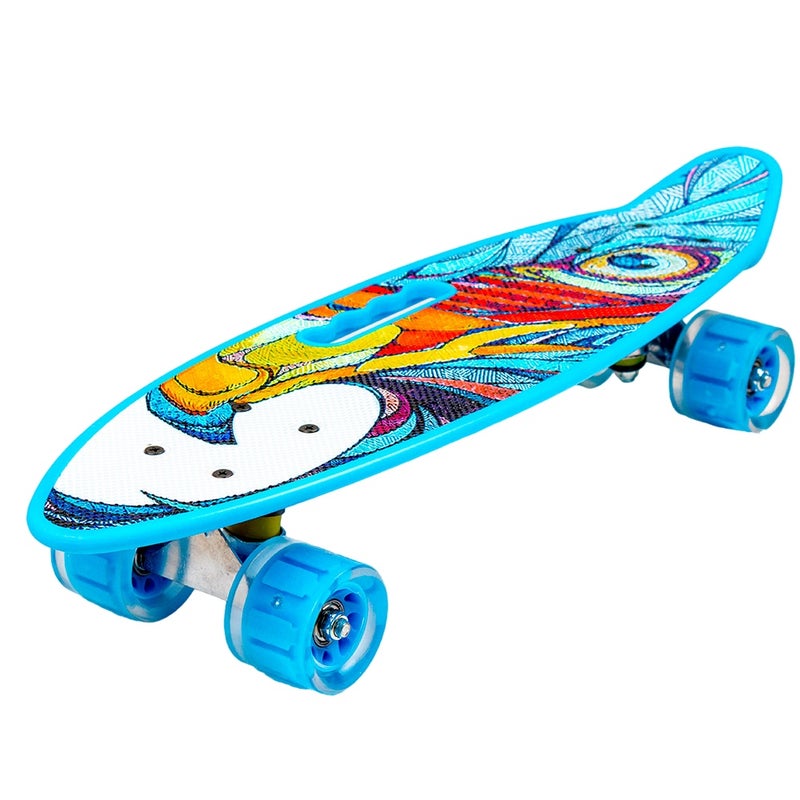 Dream Land Colorful Mixed Shapes Design Skateboard - 212 - Image 1