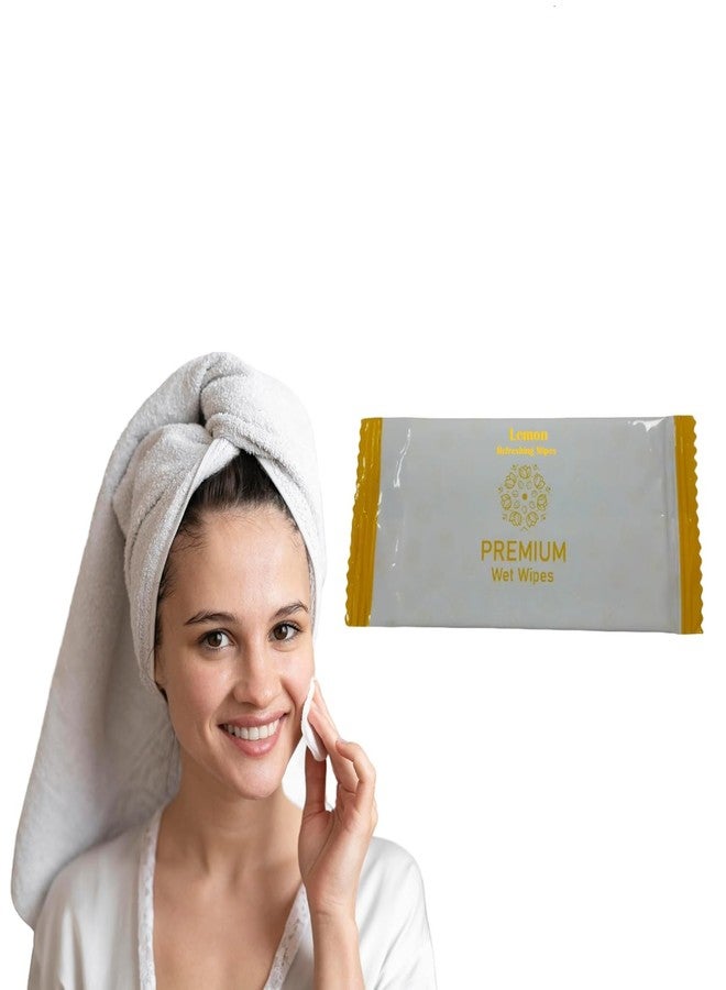 Skyzone Refreshing and Cleansing Wet Wipes (Pack Of 25) for Women Men Daily Use Wet Tissue For Face Cleaning Face Wipes For Travelling Facial Wet Wipes Makeup Remover Wipes (Lemon) - Image 1