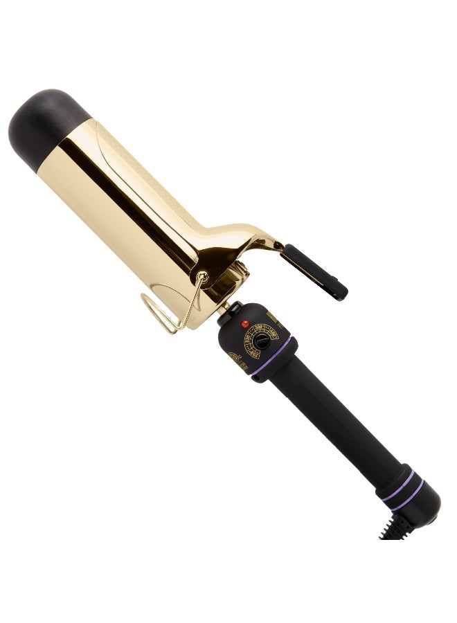HOT TOOLS 2018 MODEL Pro Artist 24K Gold Jumbo Curling Iron Long Lasting Defined Curls 2 in - Image 1
