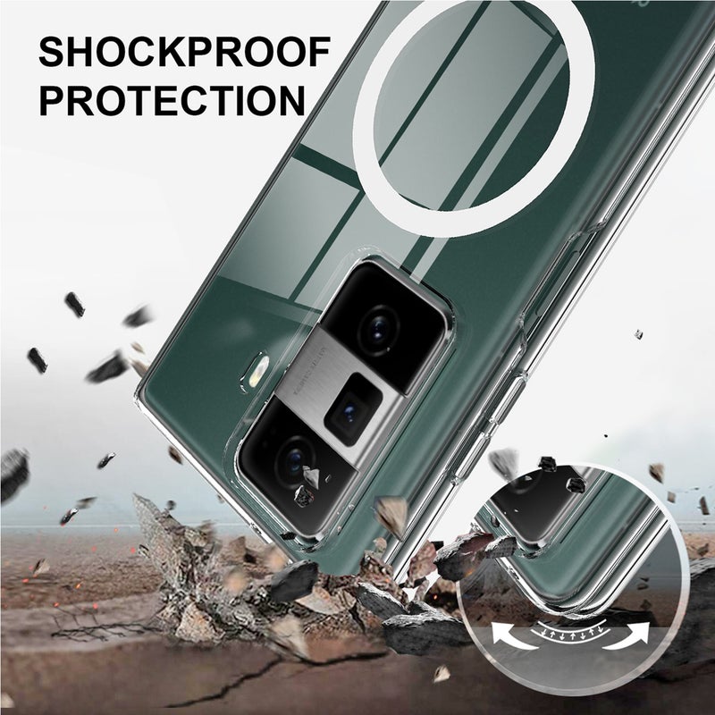 HuHa Case Cover For Honor Magic Vs3 Scratchproof PC Clear MagSafe Phone Case(Transparent) - Image 5