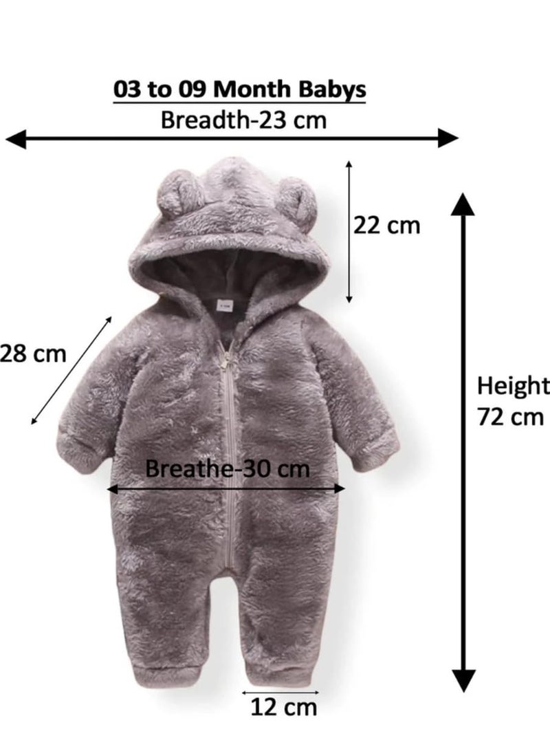 BRANDONN Baby Romper Jumpsuit Hooded Combo Pack of Clothes Set for Baby Boys & Girls Pack of 2, 3-9 Months - Image 3