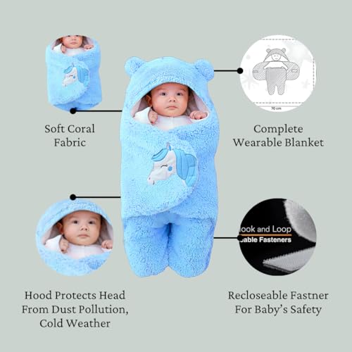 BRANDONN Baby Romper Jumpsuit Hooded Combo Pack of Clothes Set for Baby Boys & Girls Pack of 2, 3-9 Months - Image 4