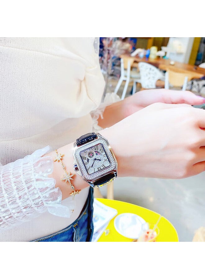 ROSDN Laostone Birthday 3.8 Day Gift Women's Mechanical Luxury Diamond-studded Starry Sky Watch Top 10 Brand Ladies - Image 2