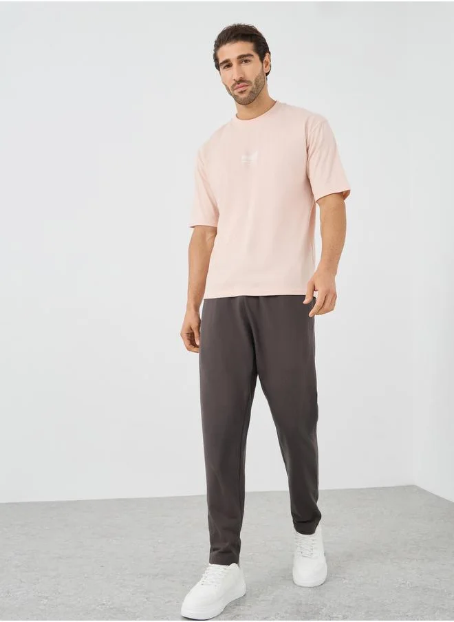 Styli Styli Slim Fit Open Hem Joggers with Drawstring