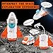 Jomifin Spaceship Toy for Boys Girls Space Shuttle Toys with LightsSound 3 Astronauts Figure Openable Cockpit Spray Exhaust Astro Venture Space Playset with Lunar car Orange - Image 4