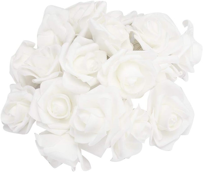 klarako 3 Meter 20LED USB Artificial Flower String Lights Rose Fairy Lights for Bedroom Christmas Valentine's Day Wedding Party Patio Decoration(Warm White) - Image 1