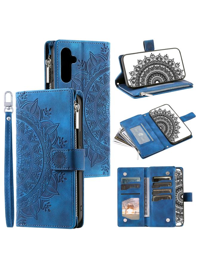 اس-توب جراب لهاتف Samsung Galaxy A16 5G جراب هاتف جلدي متعدد البطاقات بسحاب - Image 1