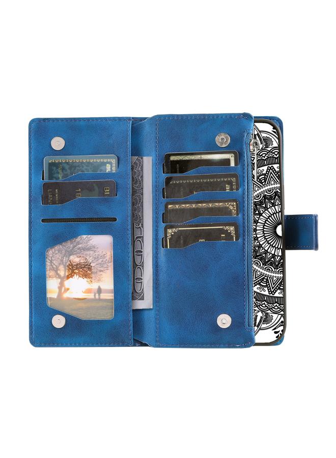 اس-توب جراب لهاتف Samsung Galaxy A16 5G جراب هاتف جلدي متعدد البطاقات بسحاب - Image 5