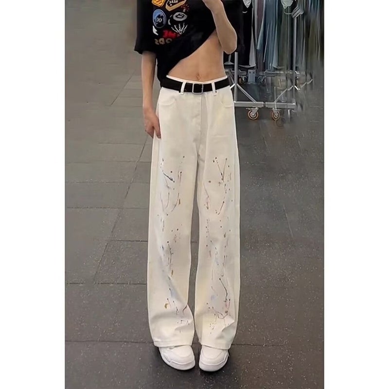 Unisex Classic Denim Jeans Loose Fit Daily Outdoor Wear - Image 2