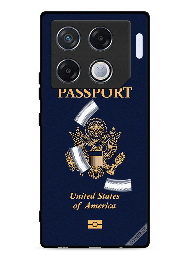 Covernex Infinix GT 20 Pro 5G Protective Case Cover Usa Passport Pattern - Image 1