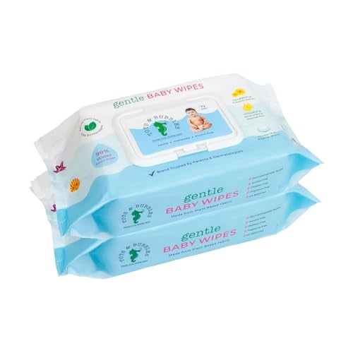 Tots and Bubbles Tots & Bubbles 99% Pure Water Baby Wipes | Plant Based, Unscented Newborn Wet Wipes, Thick & Gentle for Sensitive Skin – 72 Count (Pack of 2) with Lid - Image 1