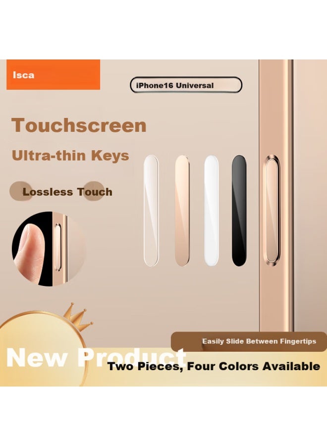Isca suitable For Apple 16 Series Smart Camera Shutter Button Film Iphone 16 Pro Max Button Touch Screen Phone Protection Jm600 Gold