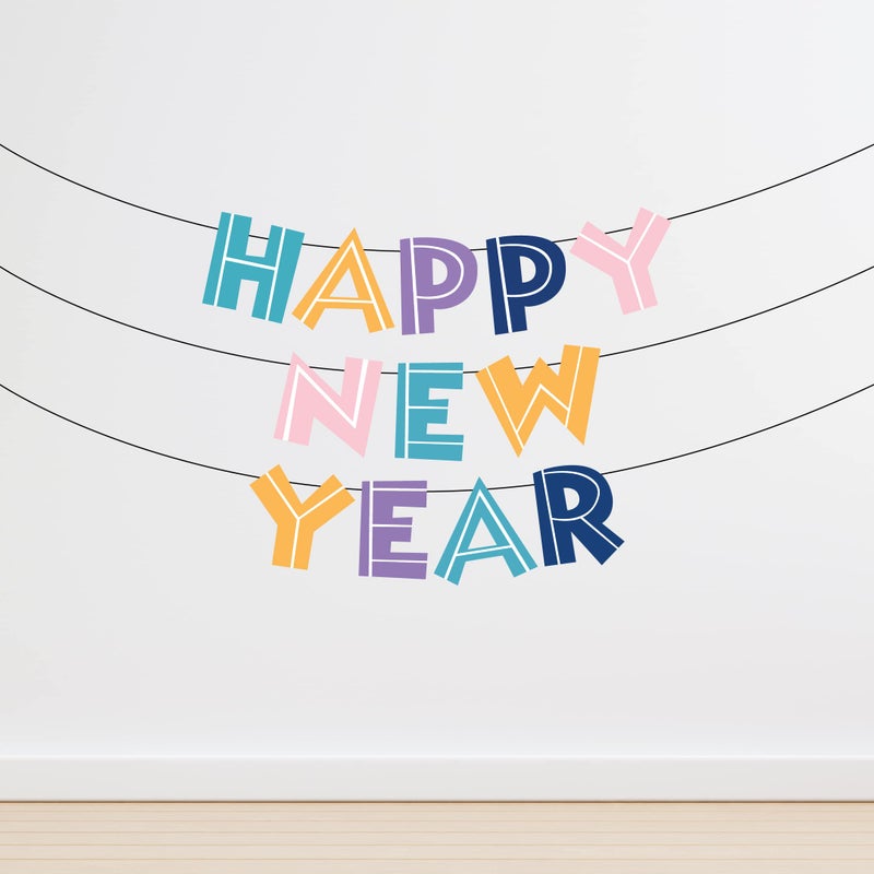 Festiko® Happy New Year Decorations - New Year Party Decoration with Banner - Image 5