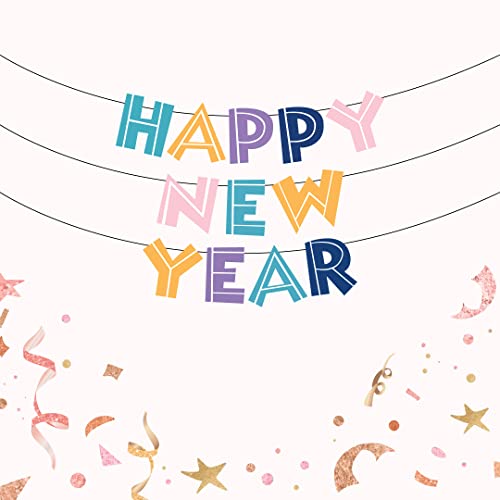 Festiko® Happy New Year Decorations - New Year Party Decoration with Banner - Image 3