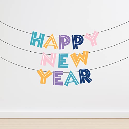 Festiko® Happy New Year Decorations - New Year Party Decoration with Banner - Image 1