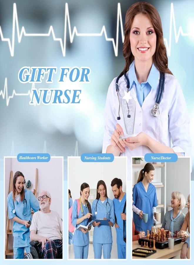 Kathfly 2023 Gift for Nurse Nursing Assistants Gift Nurse Christmas Appreciation Gift Truly Amazing Nurse Floral Sign Thank You Gift for Women Nurses Week Gift Acrylic Table Centerpieces, Keepsake (Star) - Image 4