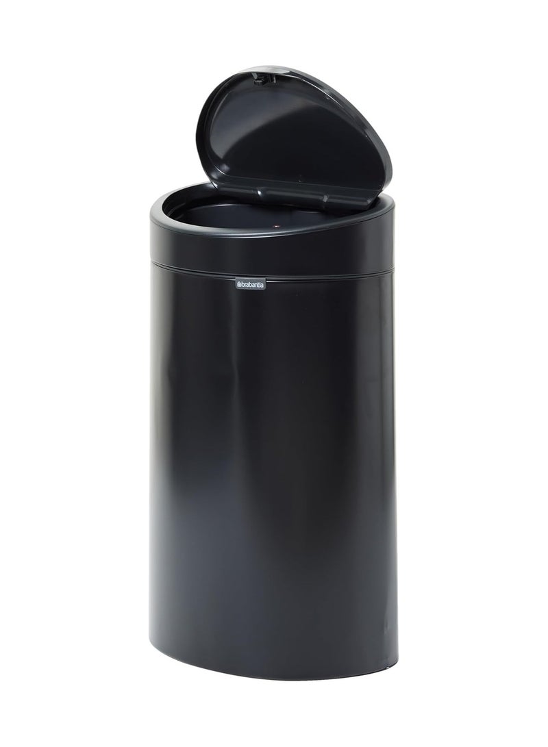 Brabantia Touch Bin New, 40 Litre - Matt Black Stainless Steel - Image 2