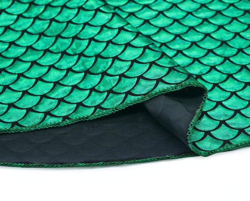 Henzworld Litle Girls Princess Dress Up Kids Mermaid Costume Party Birthday Gifts Halloween Outfit Fish Scale Cosplay Role Play Mermaid Clothes 4T Toddler 4-5 Years - Image 5